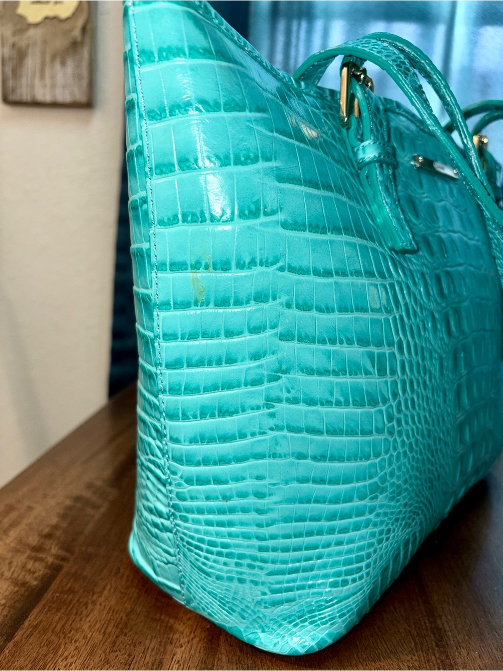 Brahmin NWT Md Asher - Mermaid - First Release - Blue/Green - Glossy - Picture 13 of 16